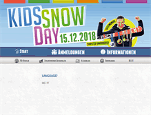 Tablet Screenshot of kidssnowday.com